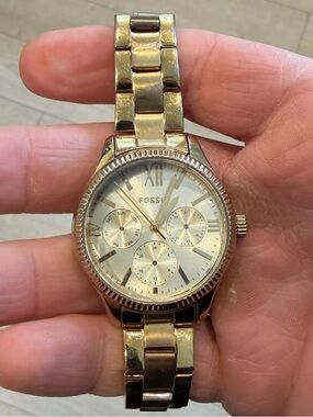 Fossil Gold-Tone Women's Multifunction Bracelet Watch